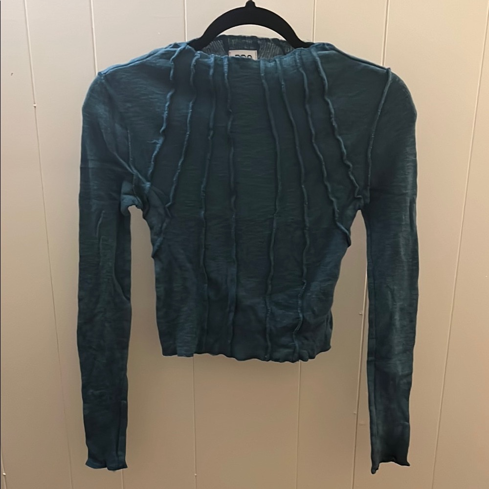 Teal Long Sleeve Women's Top